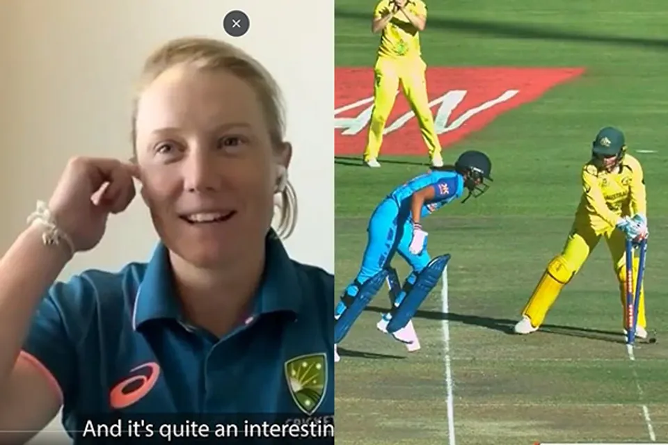 Alyssa Healy and Harmanpreet Kaur (Source - Twitter)