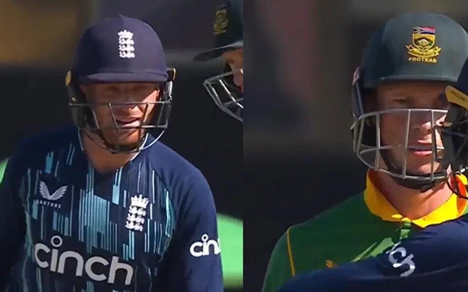 Jos Buttler and Rassie van der Dussen (Source - Twitter)