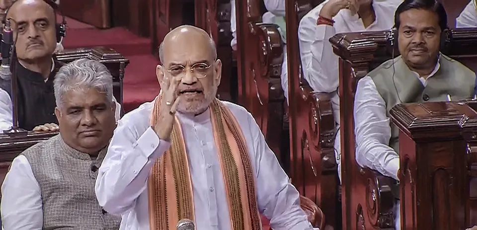 Amit Shah in Rajya Sabha