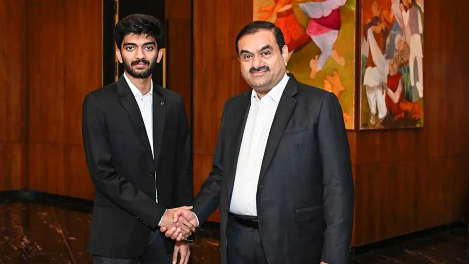 D Gukesh Gautam Adani
