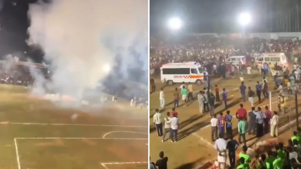 Malappuram football match firecracker