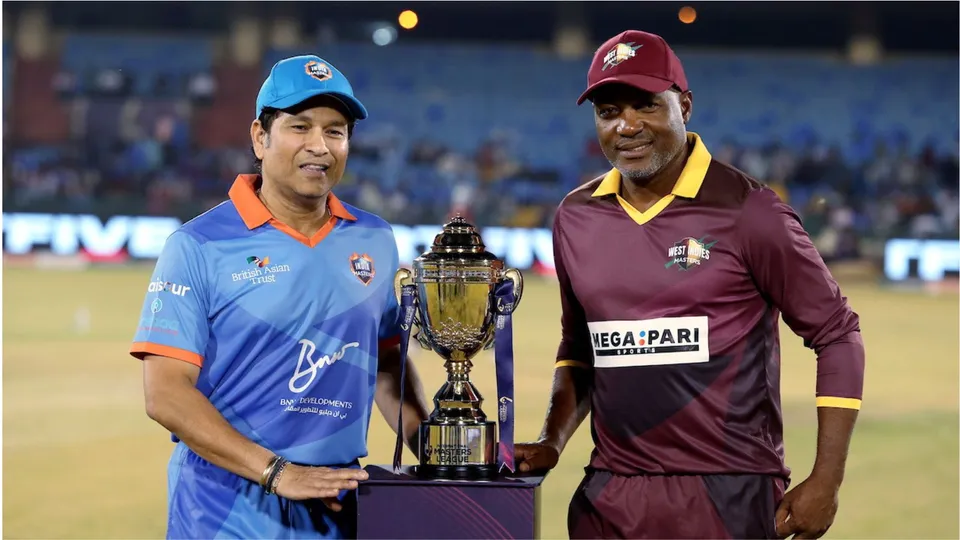 Sachin Tendulkar with Brian Lara image