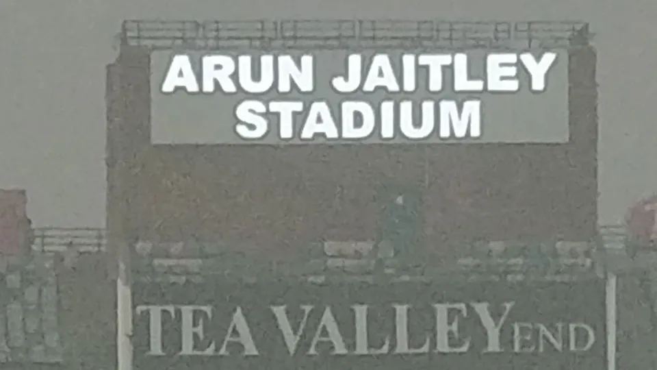 Arun Jaitley Stadium Delhi Pollution