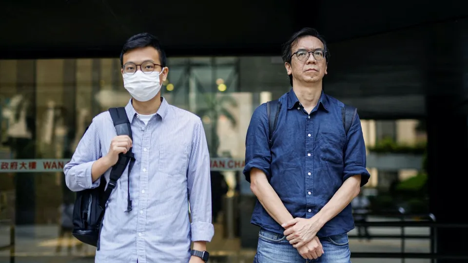 Journalists Patrick Lam and Chung Pui-kuen