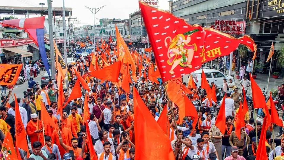 VHP protest in Delhi