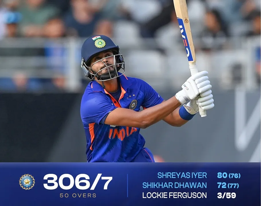 Shreyas Iyer India New Zealand