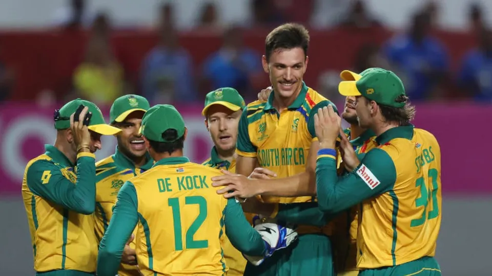 Fiery South Africa pacers bundle out Afghanistan for 56 in T20 WC semifinal