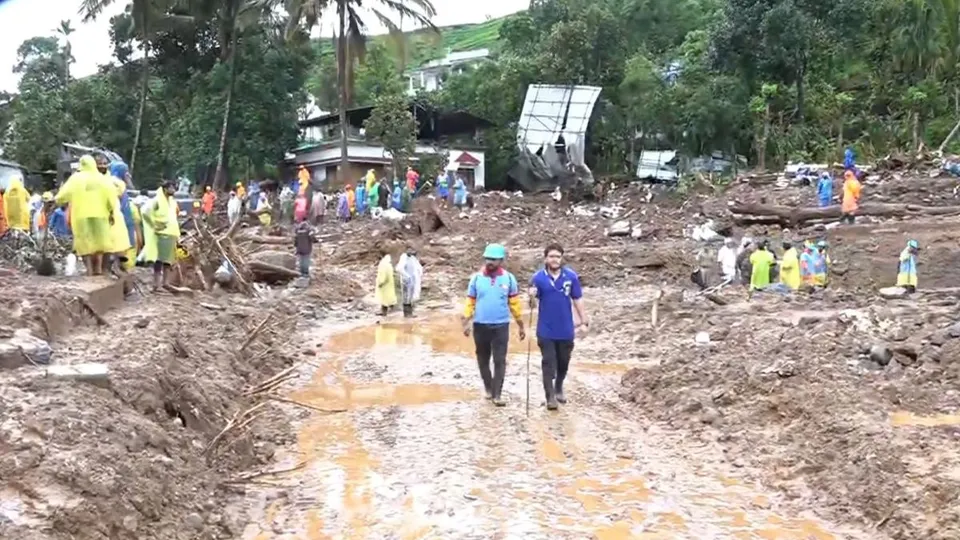 Rrescue operation underway for the third consecutive day after a recent landslides triggered by heavy rainfall, in Wayanad district, Friday, Aug. 2, 2024