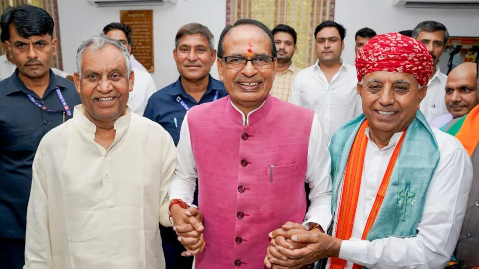 Union Minister Shivraj Singh Chouhan after taking charge as Minister of Agriculture and Farmers Welfare, in New Delhi.