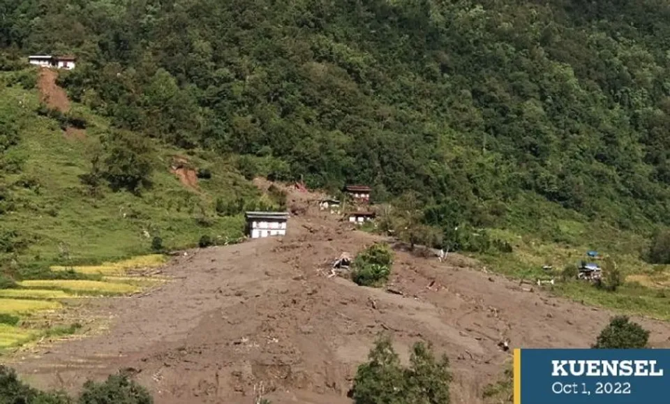 Bhutan Flash Flood (Image Courtesy: Kuensel Online)
