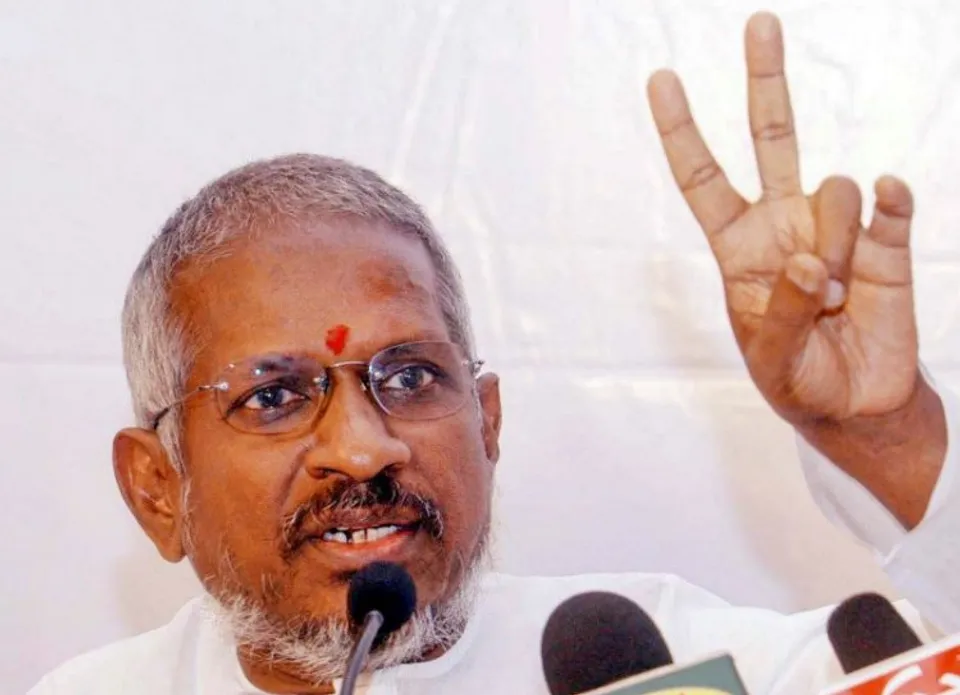 Noted music director Ilaiyaraaja addresses a press conference, in Chennai. Ilaiyaraaja was on Wednesday nominated to Rajya Sabha by the President.