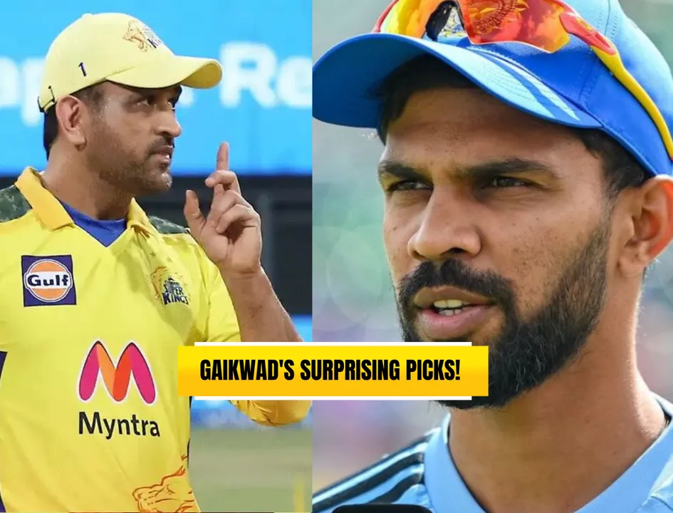 MS Dhoni & Ruturaj Gaikwad (Source: Twitter)