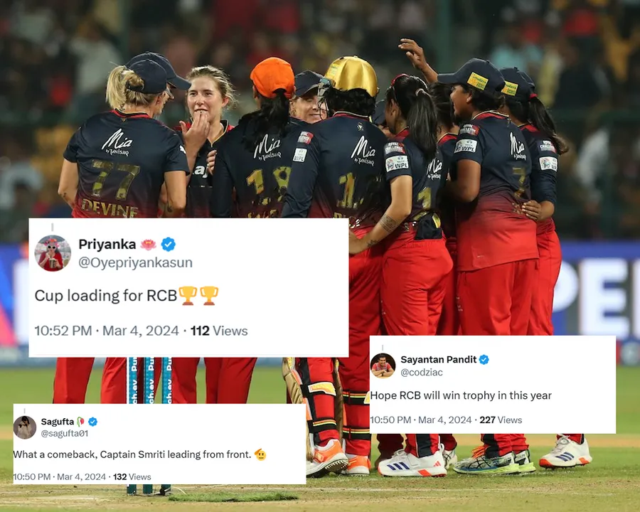 ‘What a comeback, Captain Smriti leading from the front’- Fans react as RCB topples UPW by 23 runs after two consecutive defeats