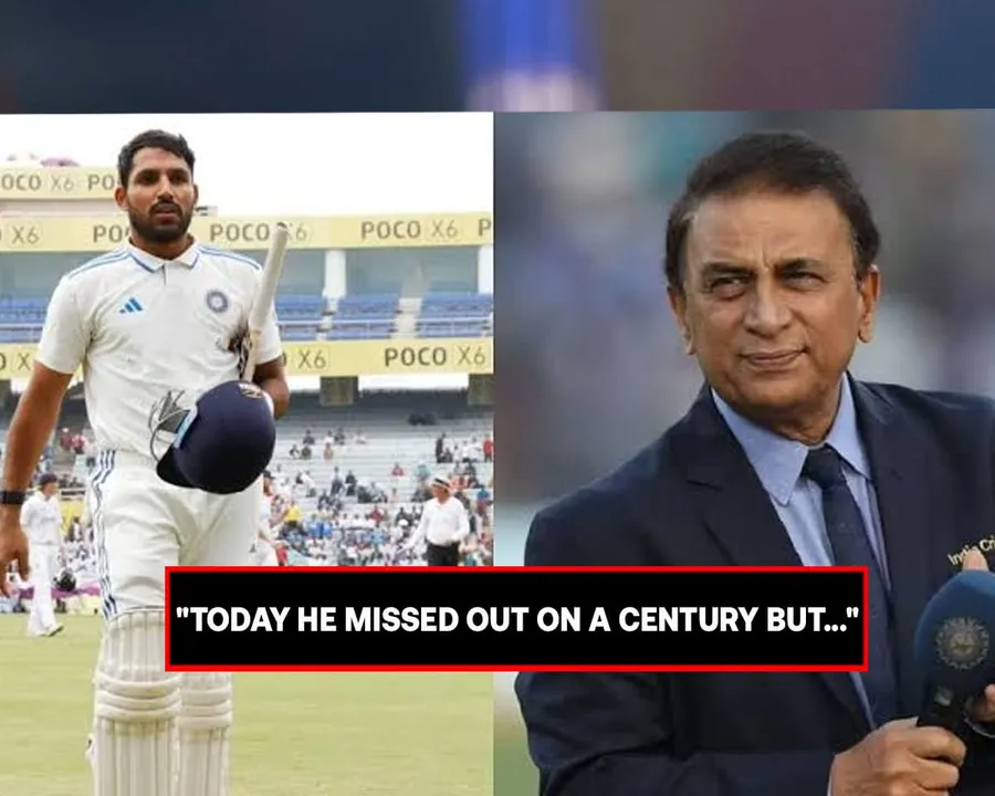 Dhruv Jurel and Sunil Gavaskar (Source - Twitter)