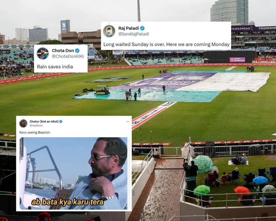 'Bach gaya India' - Fans react as first T20I between India and South Africa in Durban gets washed out due to rain