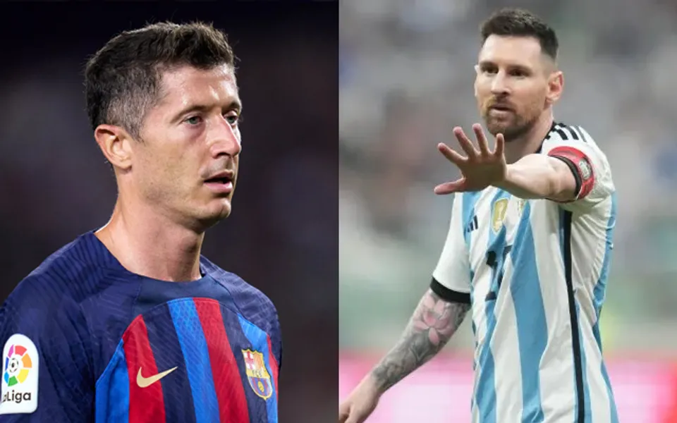 Robert Lewandowski & Lionel Messi