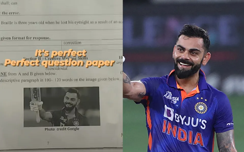 'Ispe toh mujhe full marks milte' - Fans react as Virat Kohli appears in 9th standard English question paper