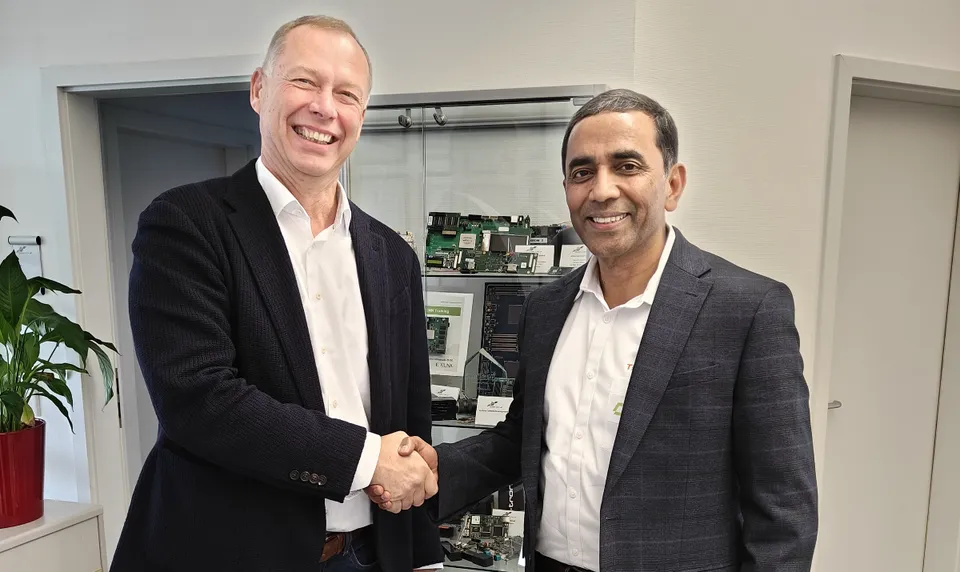 Srini Chinamilli, Co founder & CEO of Tessolve and Jens Benndorf, CEO of Dream Chip Technologies in Germany.jpeg
