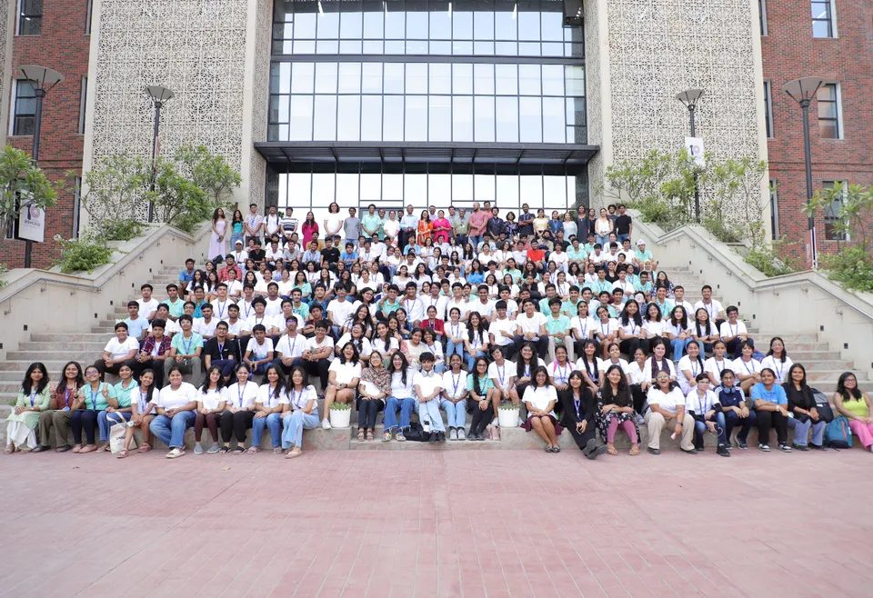 Students of Lodha Genius Programme at Ashoka University.JPG