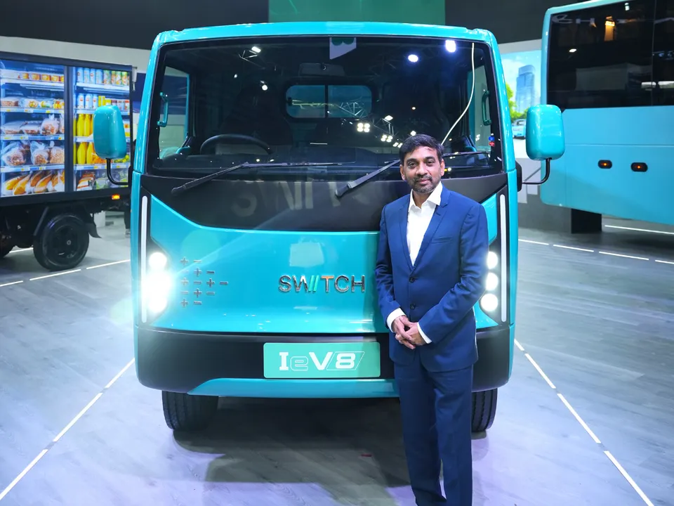 Mahesh Babu, CEO of SWITCH Mobility with SWITCH IeV8