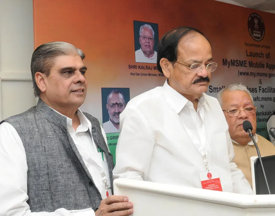 Haribhai Parthibhai Chaudhary, Kalraj Mishra, Venkaiah Naidu