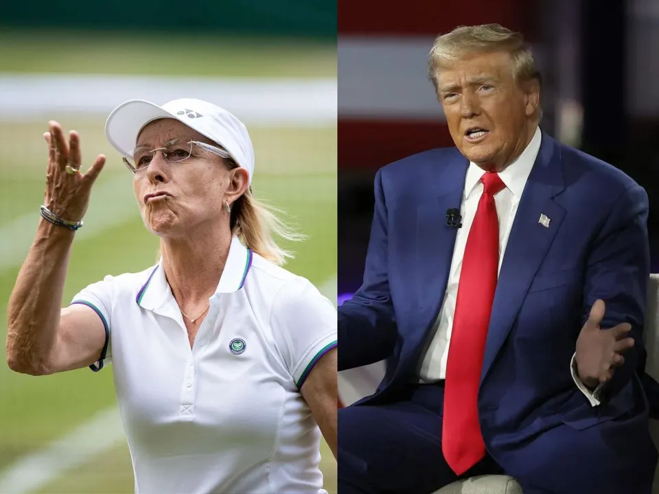 Martina Navratilova & Donald Trump (Source: X)