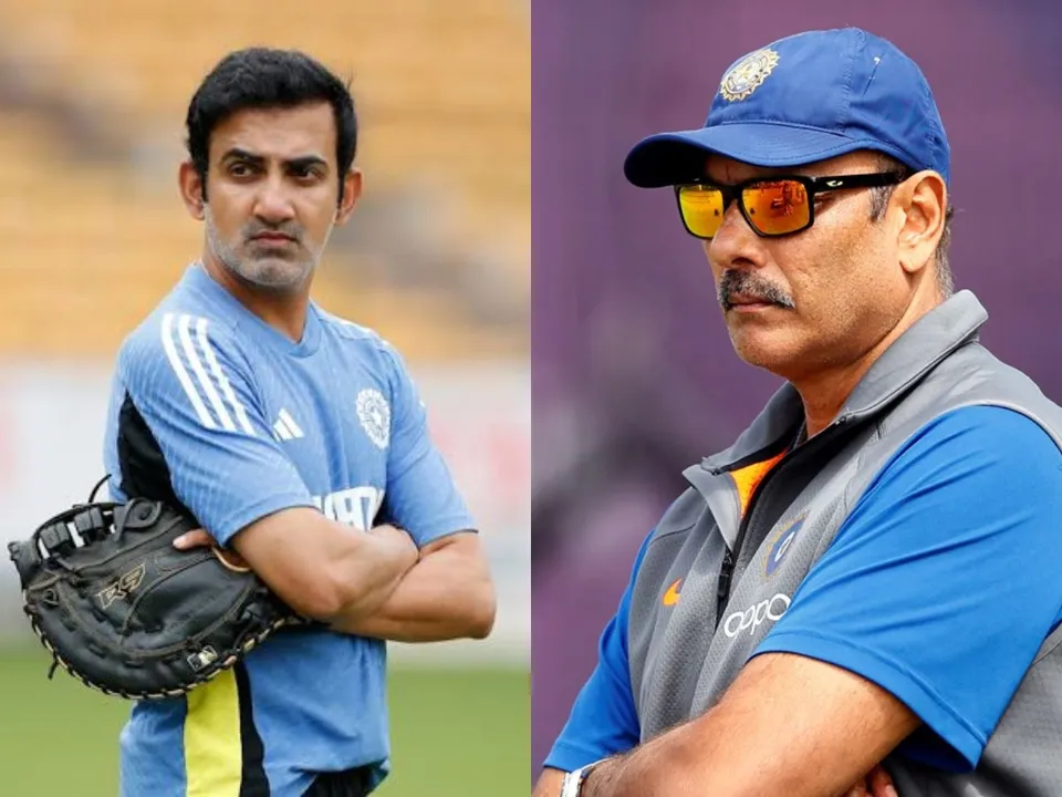 Gautam Gambhir and Ravi Shastri