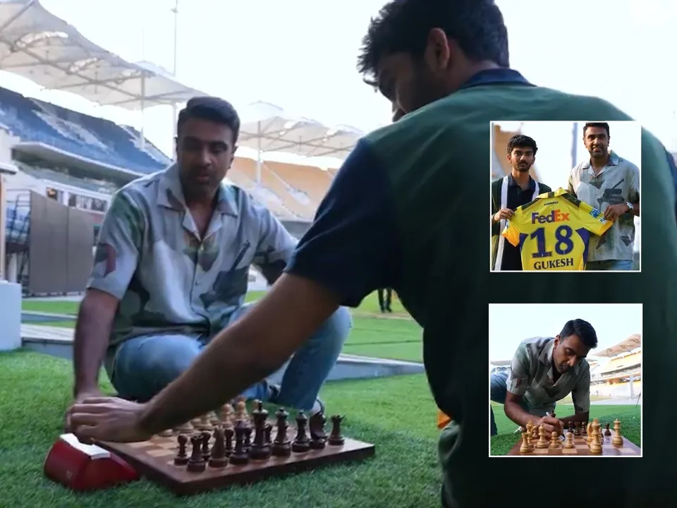 : Ravichandran Ashwin plays chess with World Champion Gukesh Dommaraju 