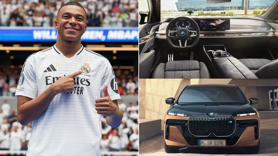 Kylian Mbappe BMW car