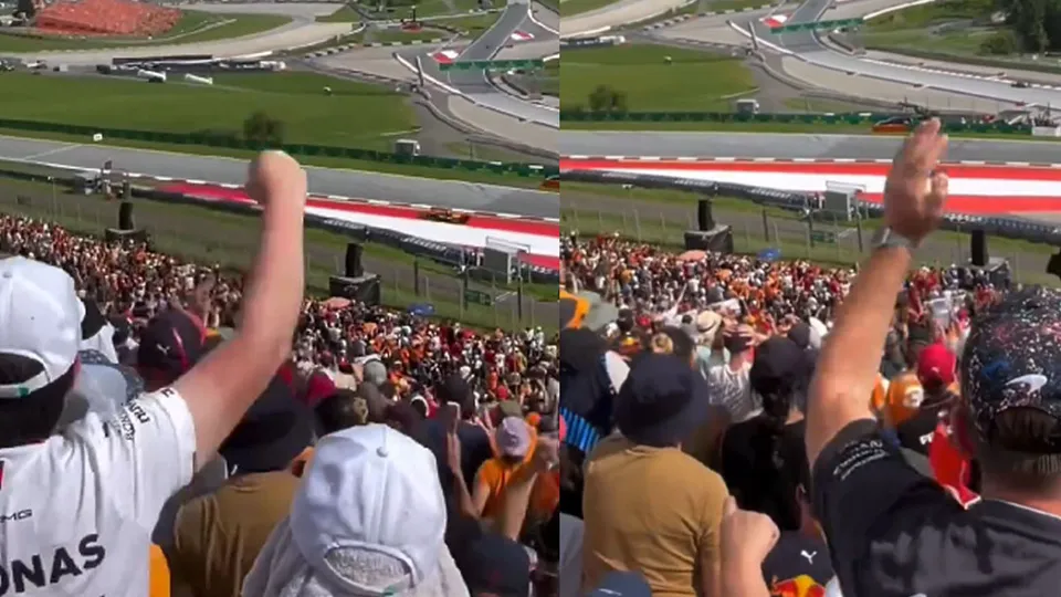 WATCH: Fans POV of the epic Max Verstappen - Lando Norris battle at the Austrian GP!