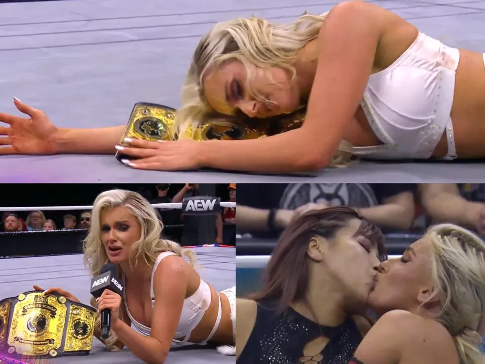 WATCH: Mariah May cries for not having Mina Shirakawa by her side to celebrate her championship win on AEW Dynamite