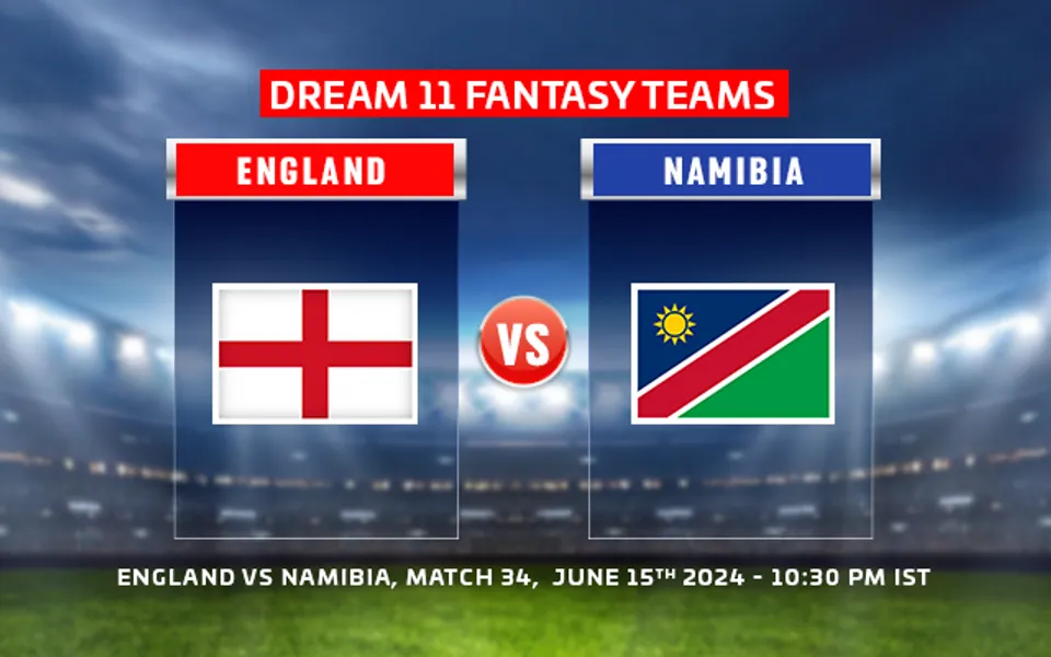 T20 World Cup 2024: Namibia vs England Dream11 Prediction, Match 34: NAM vs ENG Playing XI, fantasy team today's & more updates