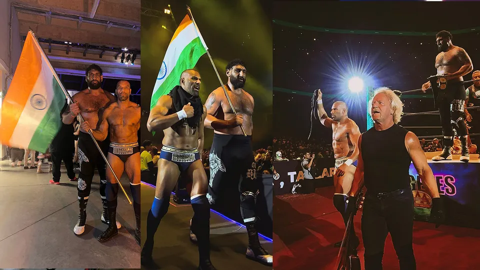 WATCH: Jinder Mahal and Satnam Singh make India proud by winning AAA tag team championship in GCW