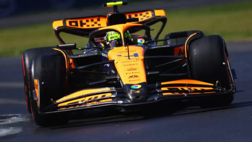 Lando Norris tops FP1 in a rainy session in Montreal