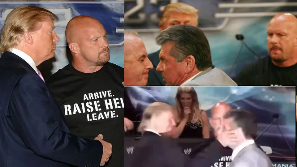 WATCH: Old funny video of Donald Trump slapping Vince McMahon in presence of Stone Cold Steve Austin, John Cena and others goes viral