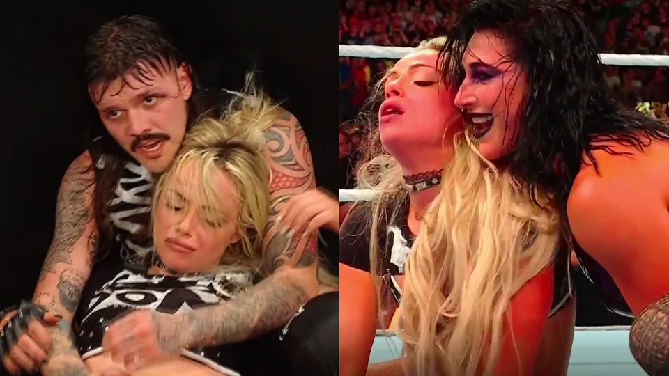 WATCH: Damian Priest and Rhea Ripley beat Liv Morgan and Dirty Dom despite Judgement Day's interruption at WWE Bash