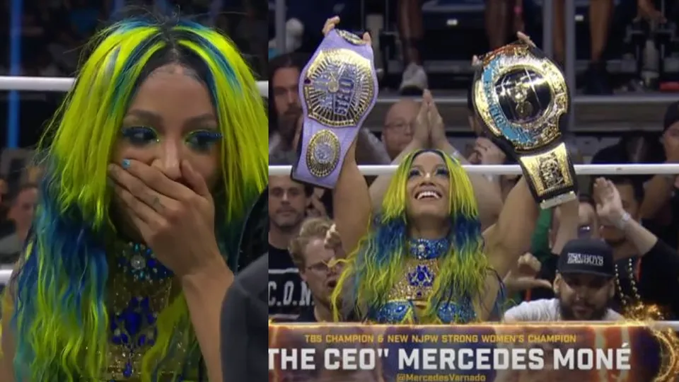CEO Mercedes Mone earns double gold as she beats Stephanie Vaquer to become NJPW Strong Women's and TBS Champion