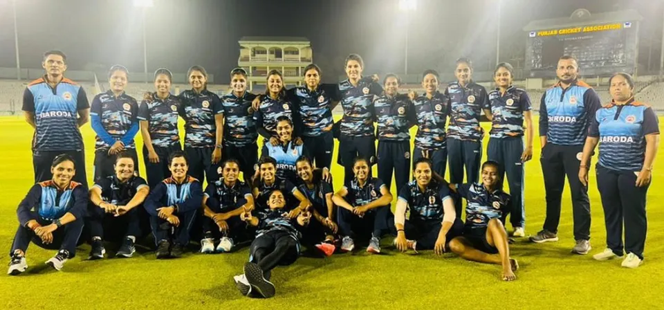 Baroda thump Mumbai with collective batting effort to reach semis of Senior T20