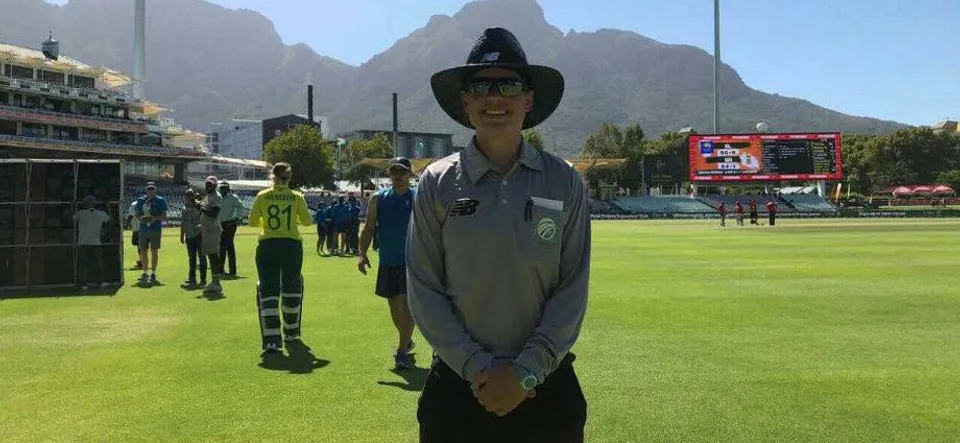 Lauren Agenbag becomes the first SA Woman to umpire in a T20I