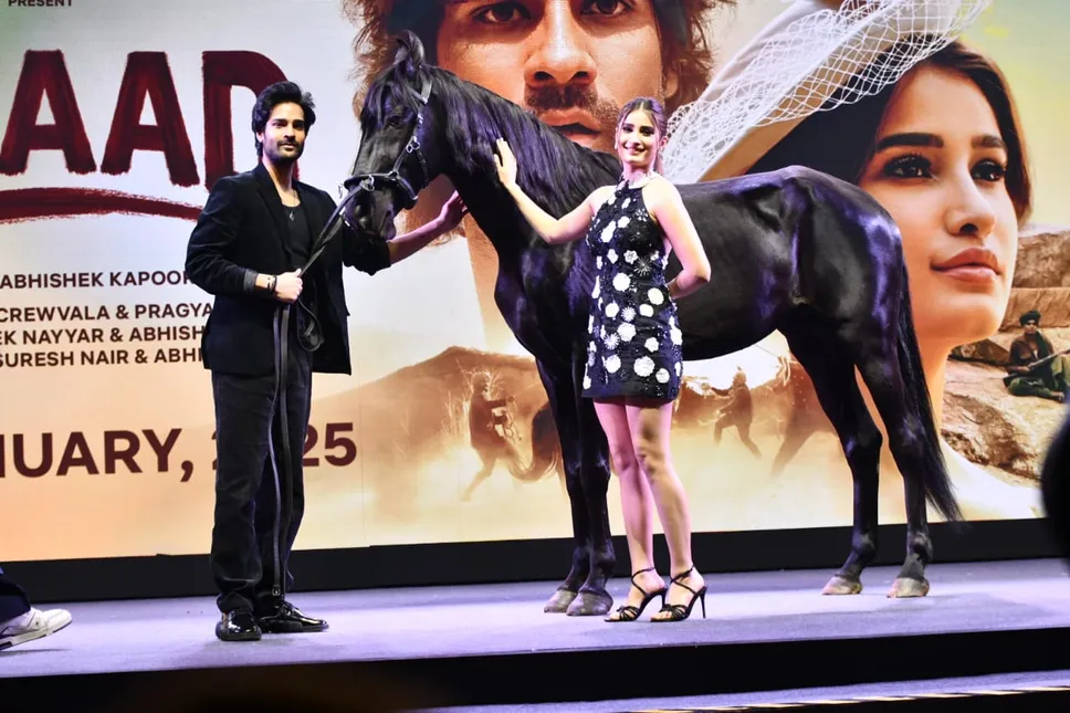 Ajay Devgn, Rasha Thadani, Aaman Devgan at Azaad trailer launch - India  Today