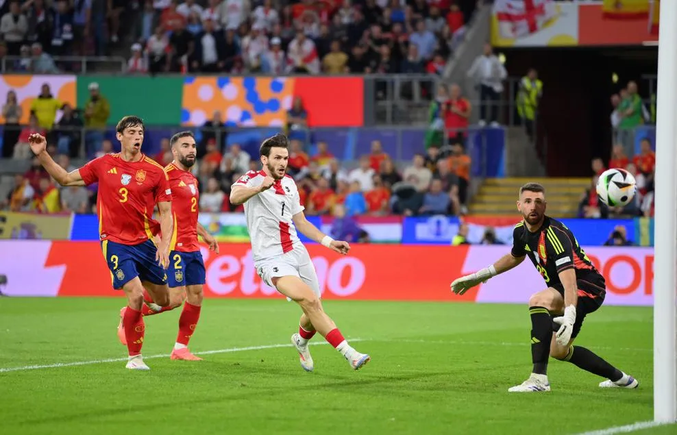 Spain vs Georgia UEFA Euro 2024 Round 16 Live Updates | Georgia take the lead; Le Normand with an own goal - sportzpoint.com