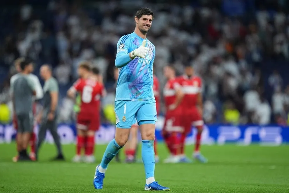 Courtois won the player of the match in Real Madrid vs Stuttgart UCL 2024-25 match - sportzpoint.com