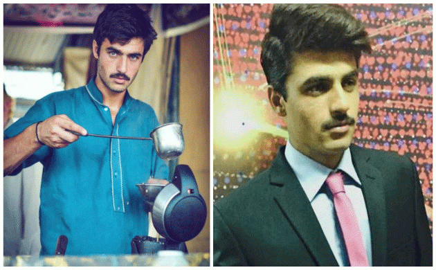 Chaiwala becomes fashion wala! 18-yr-old Pakistani tea-seller who hypnotised Internet with his blue eyes bags modelling deal