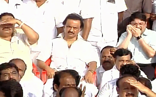 Trust vote: Stalin, DMK cadres detained for staging protest at Marina beach 