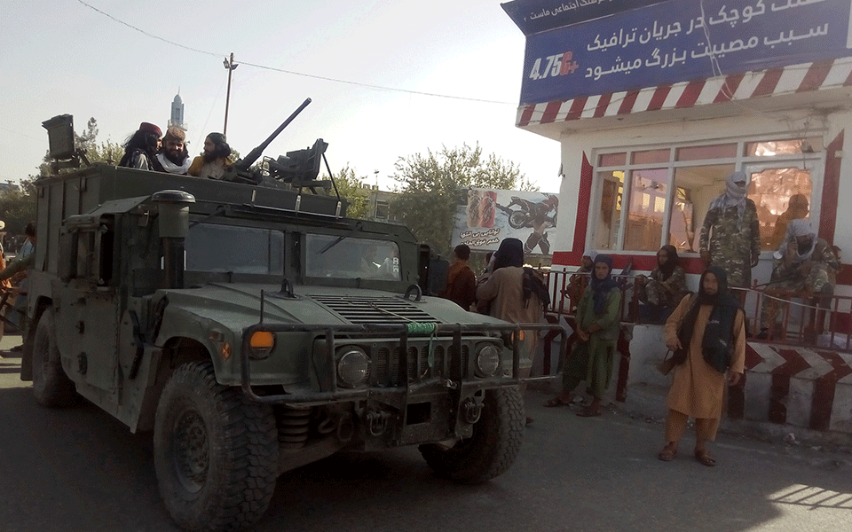 Taliban entering kabul