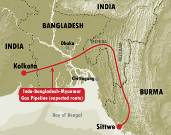 India-myanmar, Oil Pipeline