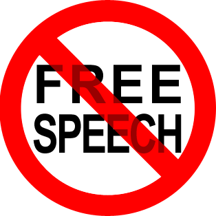 No free speech icon